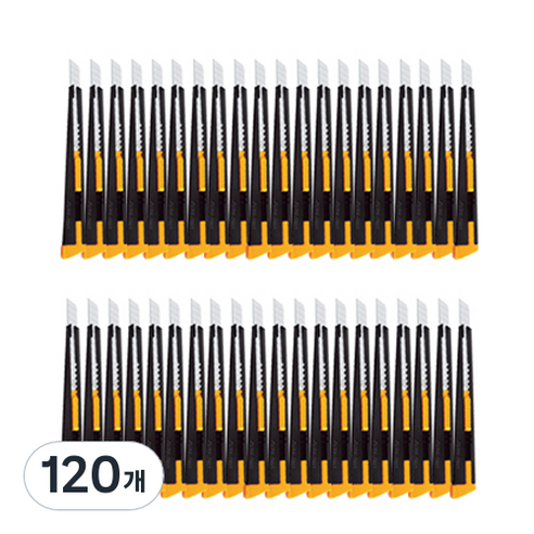 다다 Stationery 커터칼 9mm, 혼합 색상, 120개