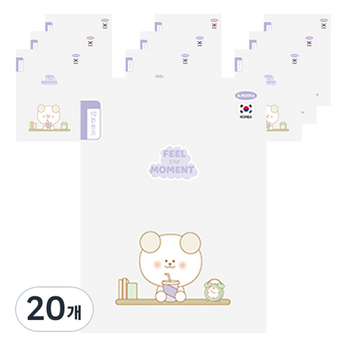 펜피아 1000 초등 10칸쓰기 제본노트, B퍼플, 20개