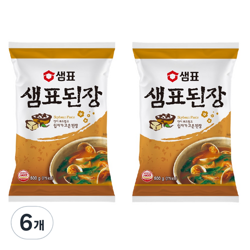 샘표 된장/일본식 500g, 6개