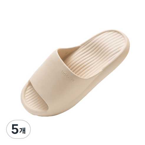 마사지 지압 슬리퍼 230mm, 5개, 아이보리