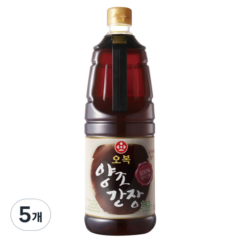 오복식품 양조간장, 1.7L, 5개