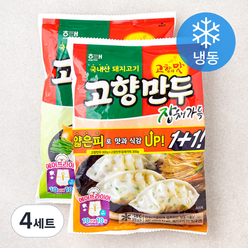 고향만두 300g + 잡채가득 300g 세트 (냉동), 600g, 4세트