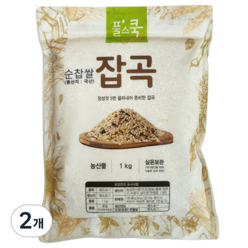 풀스쿡 순찹쌀, 1kg, 2개