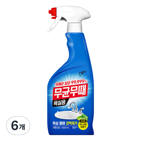 무균무때 욕실용 세정제 단품, 900ml, 6개