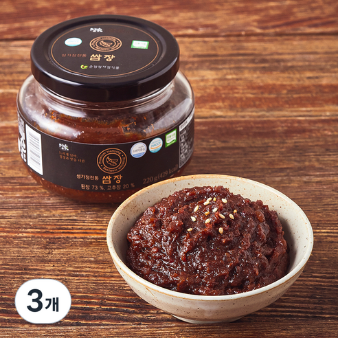 담가 순창 성가정 전통 쌈장, 220g, 3개