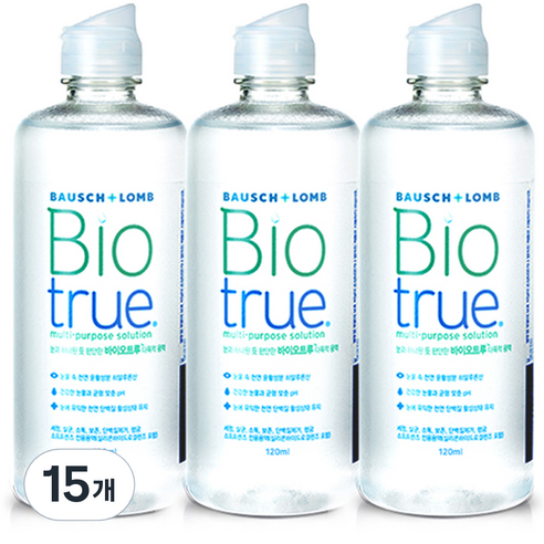 바슈롬 리뉴 바이오트루 다목적용액, 120ml, 15개