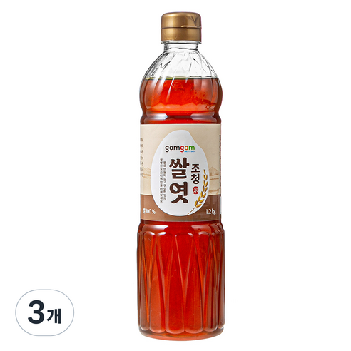 곰곰 조청 쌀엿, 1.2kg, 3개