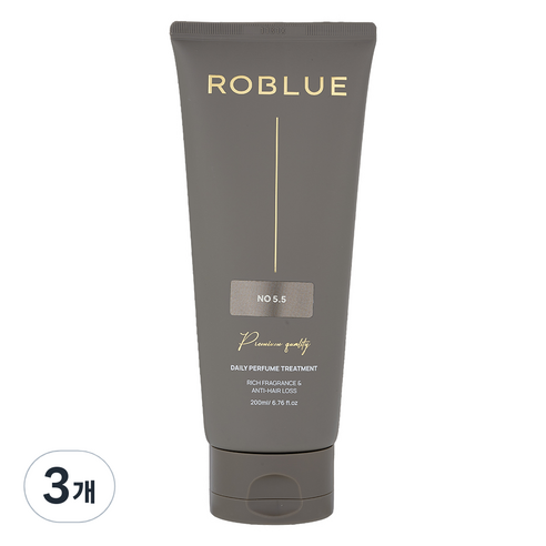 로블루 두피강화 탈모완화 헤어팩 트리트먼트 No5 5향, 3개, 200ml