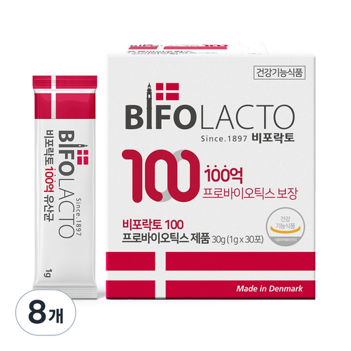 비포락토 100 유산균, 30g, 8개