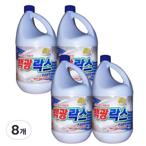 트레펑 백광 락스, 4L, 8개
