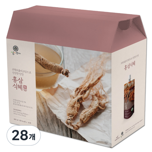 삼시오끼 홍삼식혜, 28개, 180ml