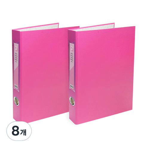 투코비 도노 D링 바인더 3공 A4 3cm, 8개, 핑크
