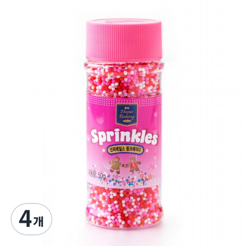 브레드가든 핑크 레이디 스프링클, 50g, 4개