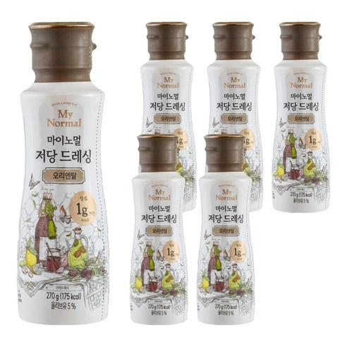 마이노멀 저당 오리엔탈 드레싱, 270g, 6개