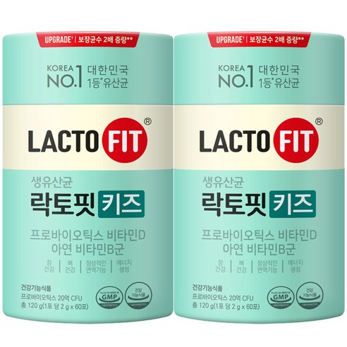 어린이유산균 락토핏 키즈 60포  120g, 2개