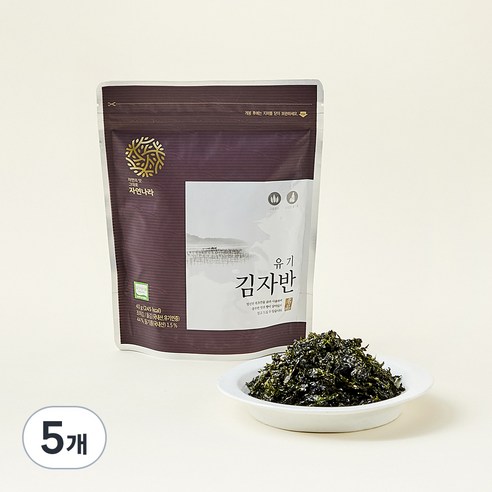 자연나라 유기 김자반, 40g, 5개