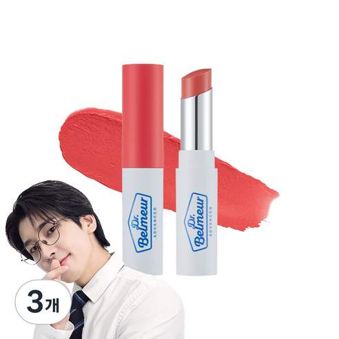 더페이스샵 닥터밸머 어드밴스드 시카 터치 립밤, 코랄, 5.5g, 3개