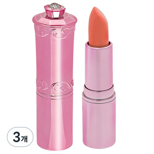 봉봉프렌즈 봉봉 컬러밤 어린이 립스틱 3.5g, 피치오렌지, 3개