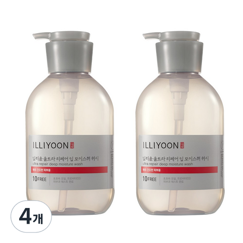 일리윤 울트라 리페어 딥 모이스춰 워시, 500ml, 4병