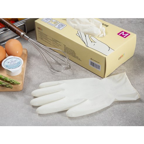 코멧 라텍스 장갑 중형 M: 깨끗하고 안전하며 편안한 손 보호