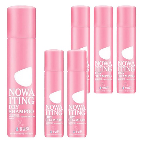 퓨어베스 노웨이팅 드라이 샴푸 스위트 200ml, 6개