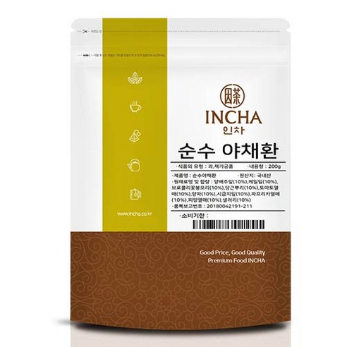 인차 순수 야채환, 1개, 200g