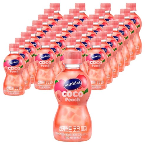 썬키스트 코코 피치 음료, 300ml, 48개