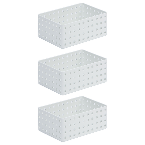 리템 S&S 수납정리함, WHITE, 3개