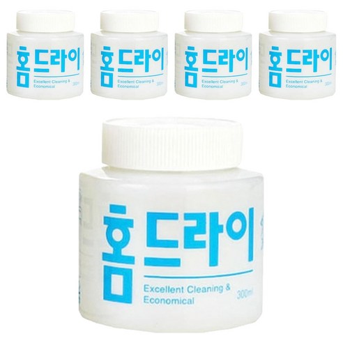 웰존코리아 홈드라이 세제 본품, 300ml, 5개