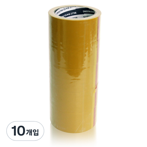 보스 THE 튼튼한 경포장용53MIC 박스테이프 48mm x 50m, 미색, 10개