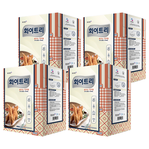모나리자 화이트리 천연펄프 뽑아쓰는 키친타월, 150개입, 24개