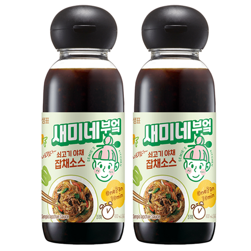 샘표 새미네부엌 쇠고기 야채 잡채소스, 2개, 300ml