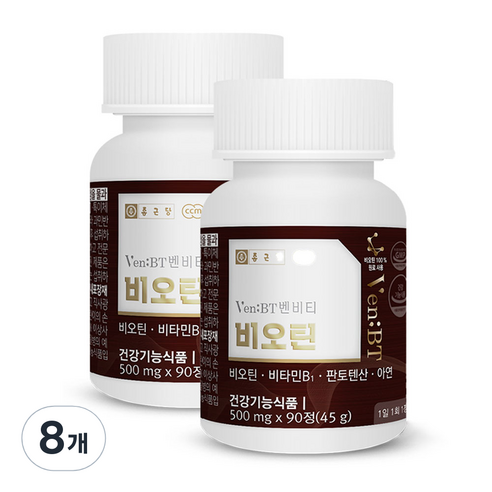 종근당 벤비티 비오틴 45g, 90정, 8개