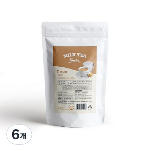 베오베 밀크티 파우더, 500g, 1개입, 6개