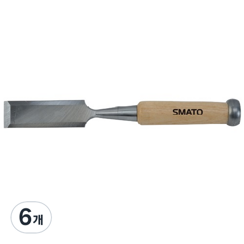 스마토 목공용끌 나무자루 SM-FC25W C1093016, 6개