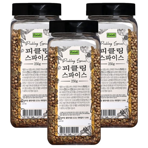 푸디 피클링스파이스, 250g, 3개