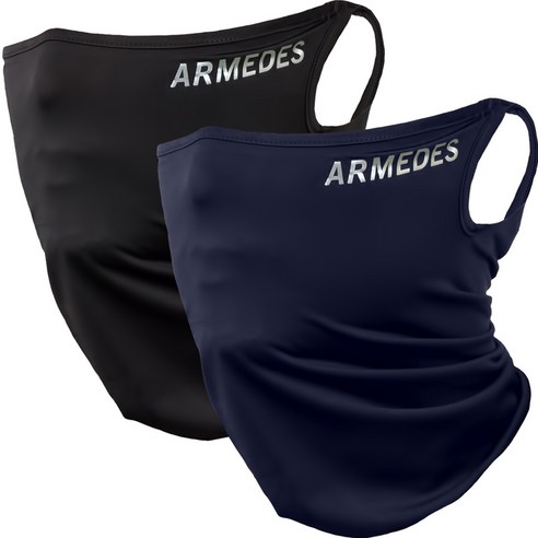 아르메데스 사계절 귀걸이 스포츠 마스크 2p, 블랙, 네이비 남성패션