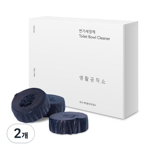 생활공작소 변기 세정제, 640g, 2박스