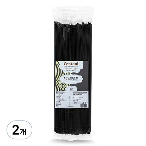 첸토니 오징어먹물 스파게티, 500g, 2개