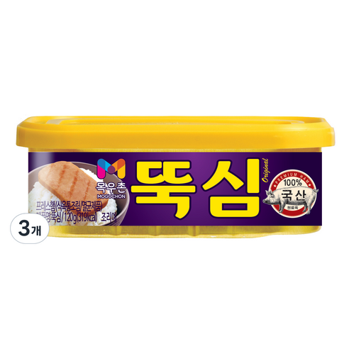 목우촌 뚝심, 120g, 3개