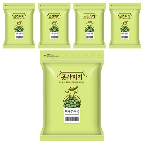 곳간지기 완두콩, 1kg, 5개
