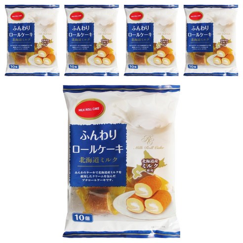 야마우치 밀크 롤케이크 10p, 5개, 140g