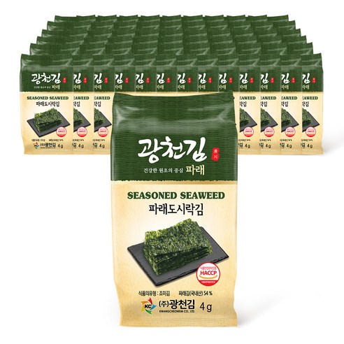 광천김 파래 도시락김, 64g, 4세트