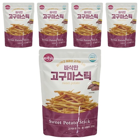 이더스 건조 고구마스틱, 5개, 300g