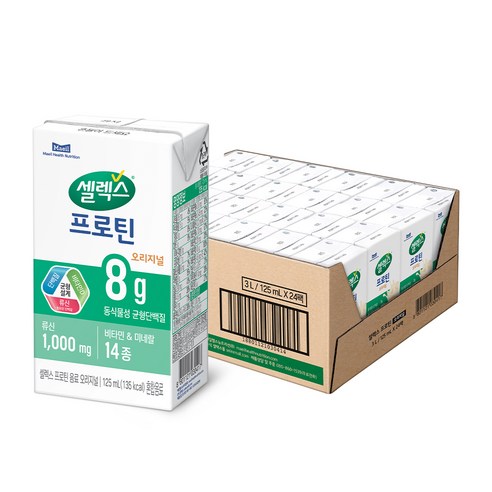 셀렉스 프로틴 오리지널, 125ml, 24개