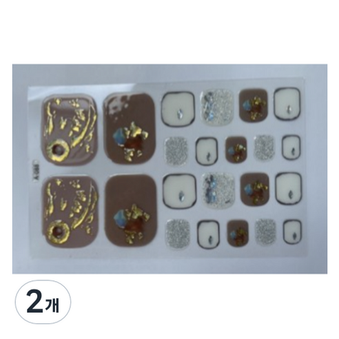 블루코지 패디팁 스티커 발꾸미기, 2개, Type 23