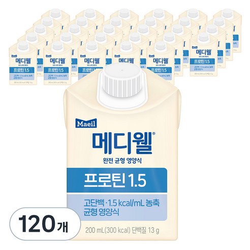 메디웰 프로틴 1.5, 200ml, 120개