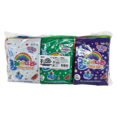 클레이나라 유아용 클레이 15종 세트, 혼합색상, 750g, 1세트