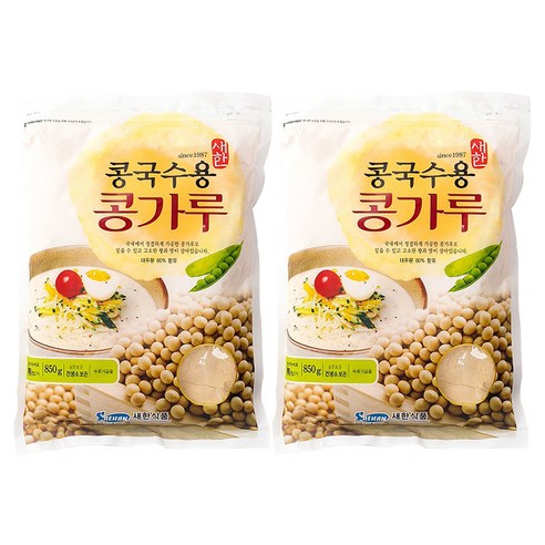 새한 콩국수용 콩가루, 2개, 850g