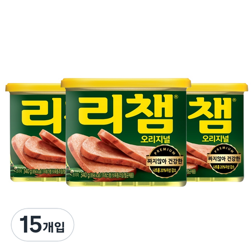 리챔 오리지널 햄통조림, 340g, 15개